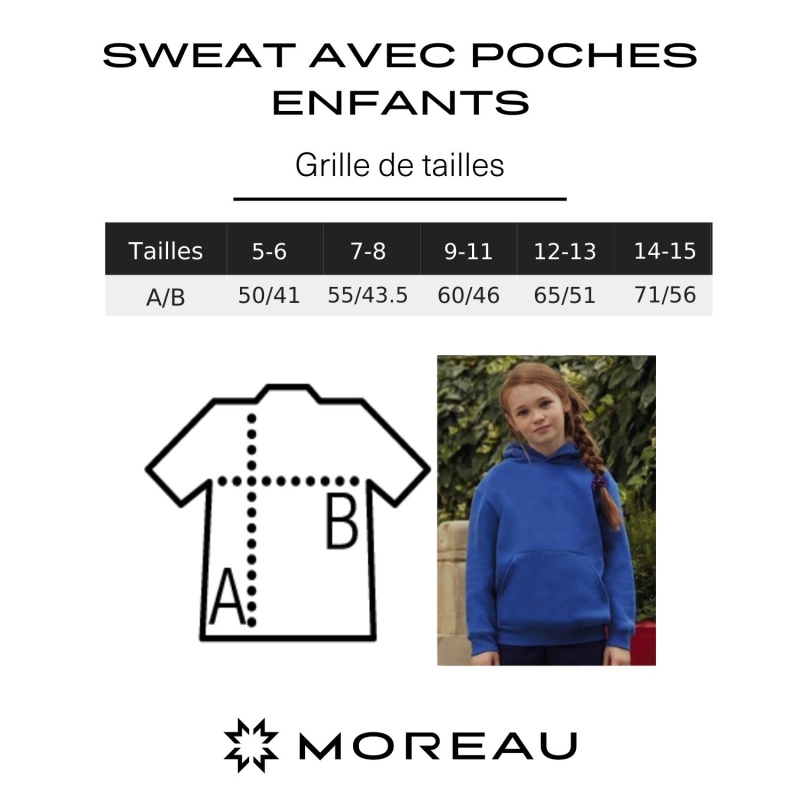 Kinder-Sweatshirt mit Tasche