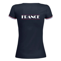 Teeshirt France femme Marine