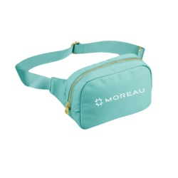 blue fanny pack