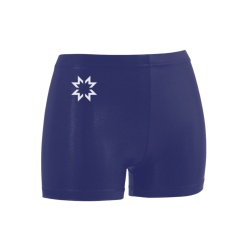 navy microfiber shorts