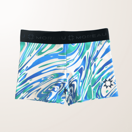 Short wave blanc bleu et vert_devant