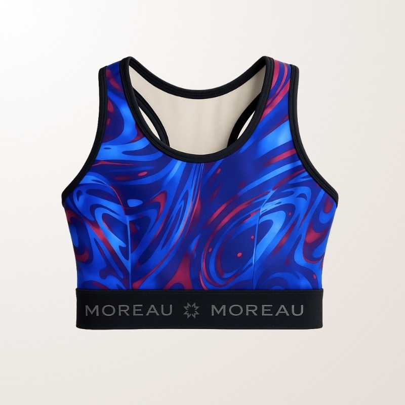 Wave Purple Sports Bra – Comfort & Color