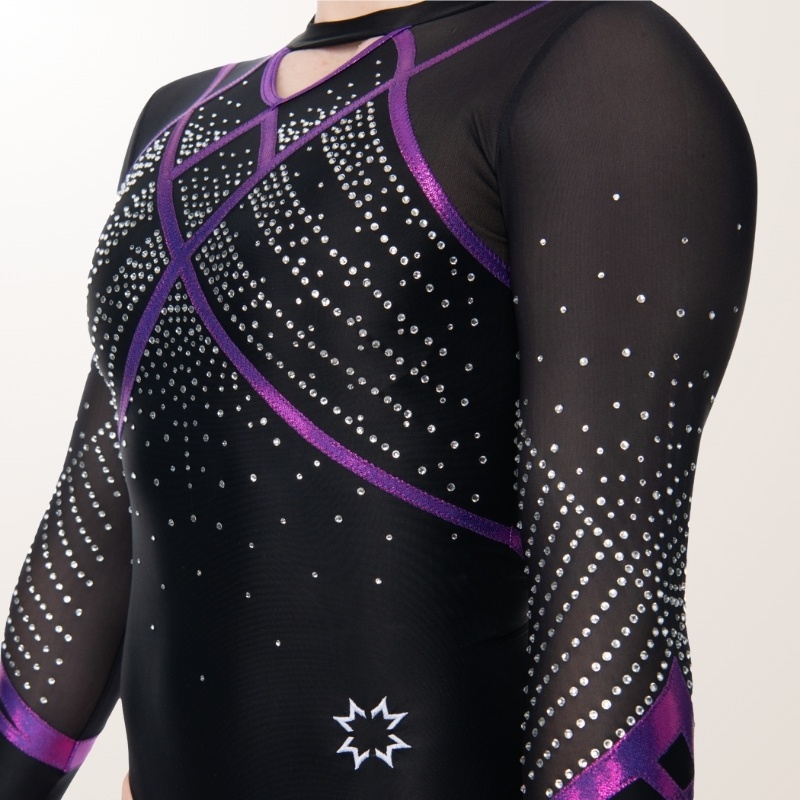Lenvie langärmeliger schwarzer Body