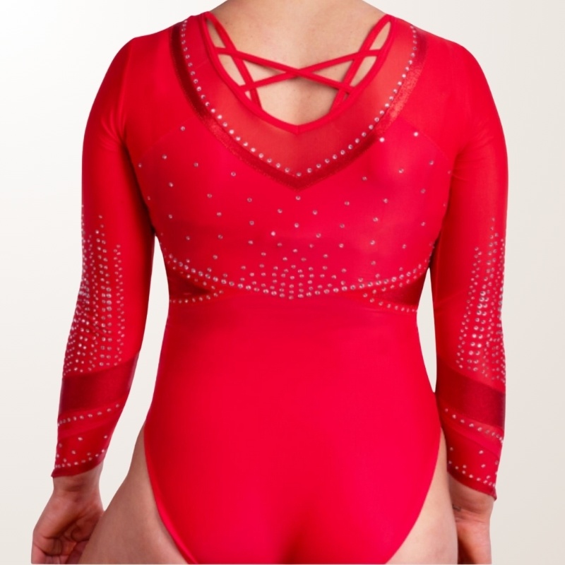 Red Elektra leotard