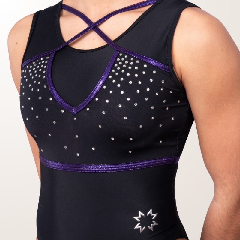 Black Sleeveless Leotard