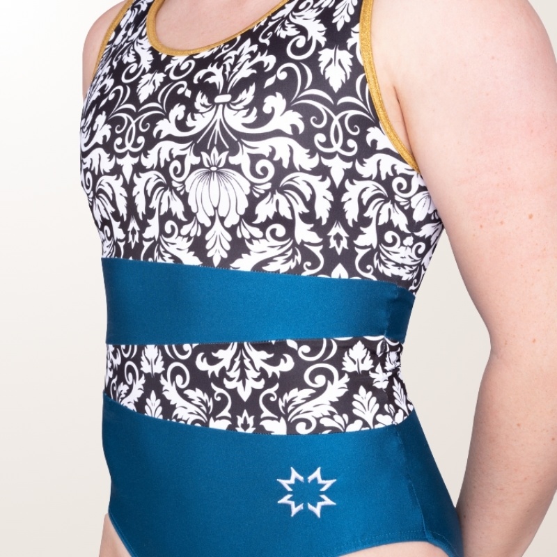 Blue Sleeveless Leotard