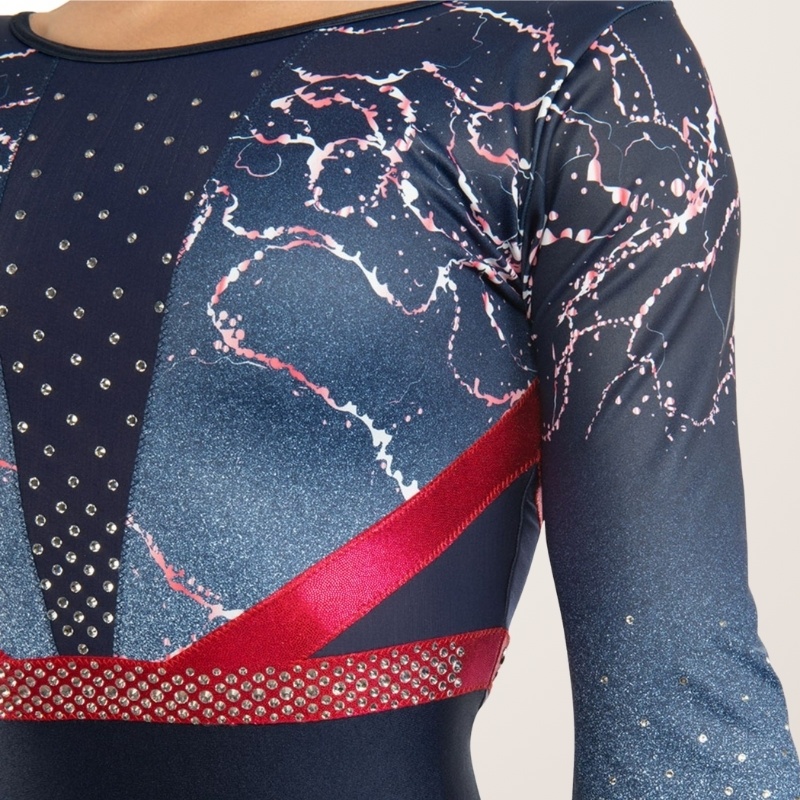 Blue and Red leotard