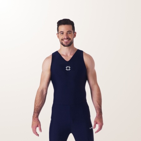 Tricou de gimnastică albastru închis