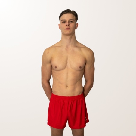 Kunstturnhose Rot