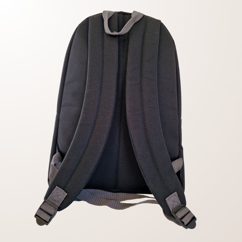 Black backpack for gym