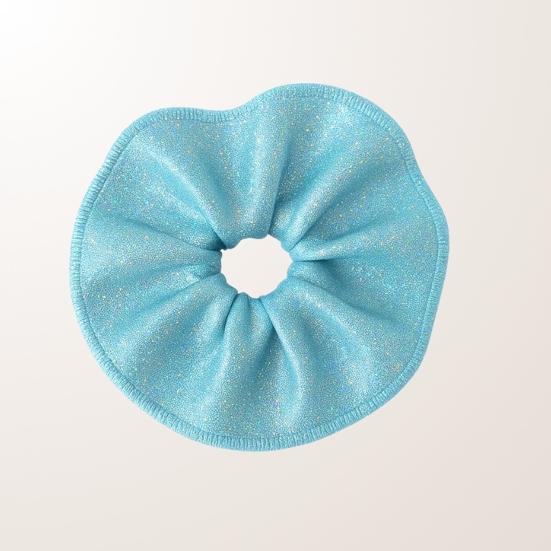 Light Blue Shiny scrunchie