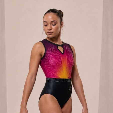 Crysta magenta leotard | Moreau Sport