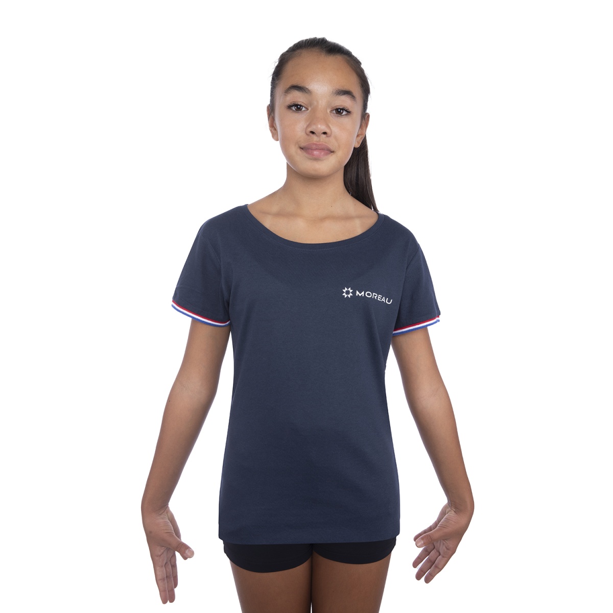 T-shirt France femme Marine